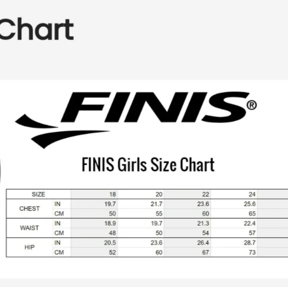 FINIS Training Swimwear Girls Size 22 Small Youth Blue Black Aquatuff Maze